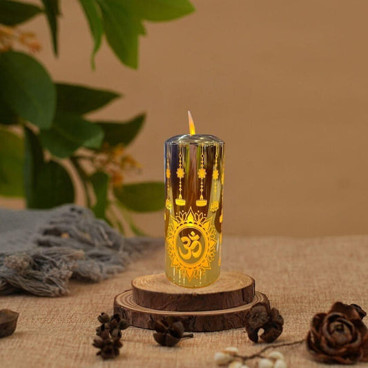 Realistic Moving Flame LED Light – Flameless Flickering Candle for Home