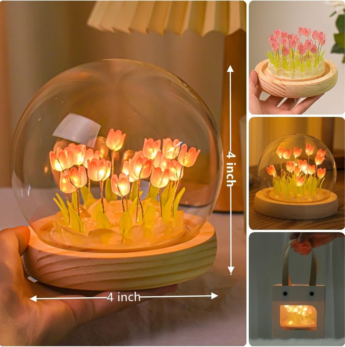 Elegant Round Tulip LED Light for Home & Office Decor