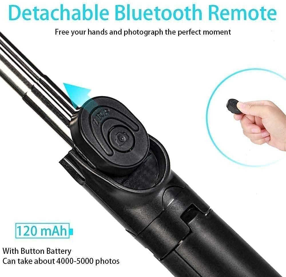 Extendable Flash 3-in-1 Selfie Stick