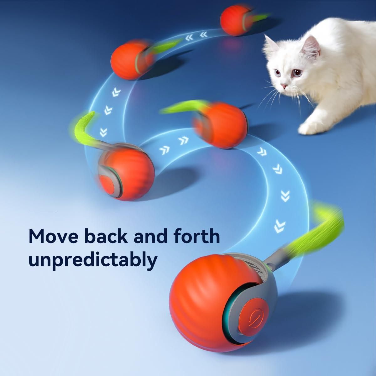 Smart Rolling Ball Cat Toy – Stimulating Entertainment for Active Cats